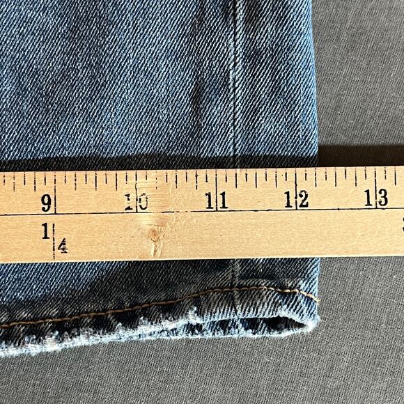 American Eagle Skater Jeans Womens 18 Blue Medium Wash Denim‎ Wide Leg Baggy - Picture 14 of 14